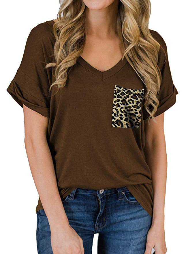Cotton elastic basic T-shirt