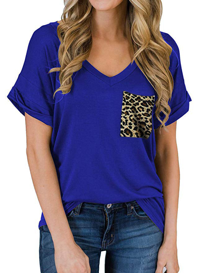 Cotton elastic basic T-shirt